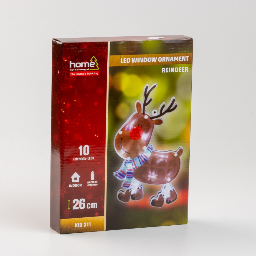 LED Ziemassvētku loga dekorācija 10xLED/3xAAA