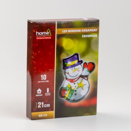 LED Ziemassvētku loga dekorācija 10xLED/3xAAA