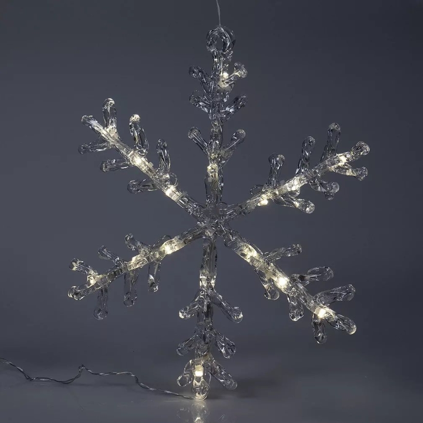 LED Ziemassvētku loga rotājums 16xLED/3xAA silti balta