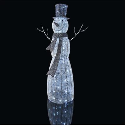 LED Ziemassvētku rotājums 120xLED/2,8W/230V 124 cm sniegavīrs
