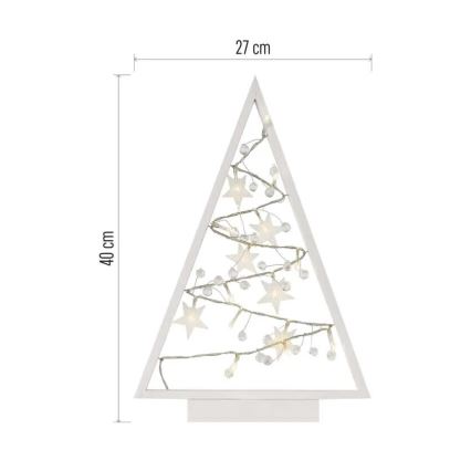 LED Ziemassvētku rotājums 15xLED/2xAA eglīte