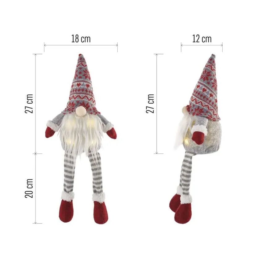 LED Ziemassvētku rotājums 4xLED/3xAA elfs