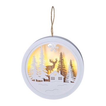 LED Ziemassvētku rotājums, darbināms ar 2×AAA baterijām