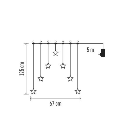 LED Ziemassvētku rotājums LED/0,3W/3xAA bumba Ø 12 cm