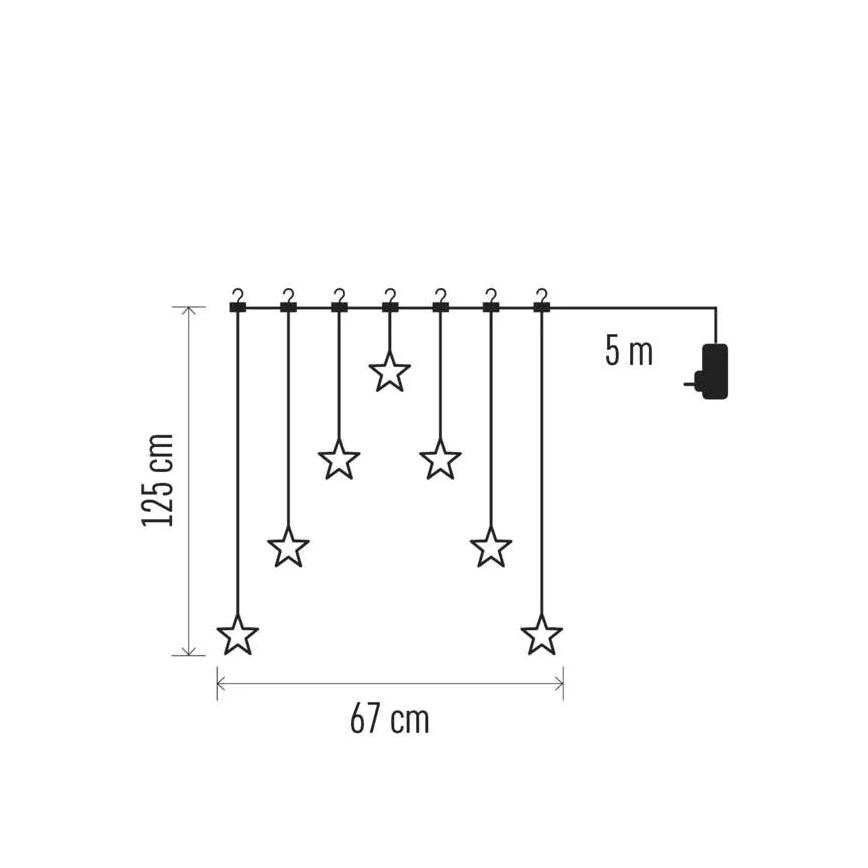 LED Ziemassvētku rotājums LED/0,3W/3xAA bumba Ø 12 cm