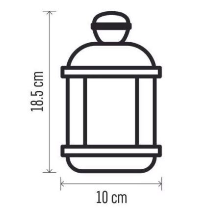 LED Ziemassvētku rotājums LED/1xCR2032 silti balts