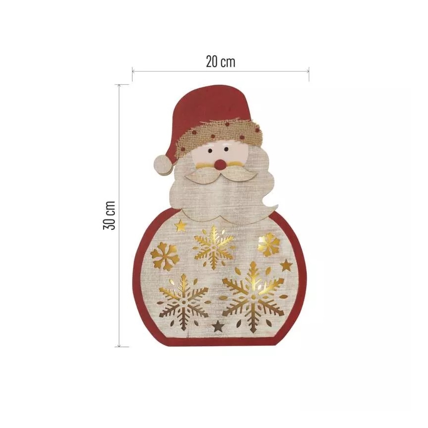 LED Ziemassvētku rotājums LED/2xAAA Santa
