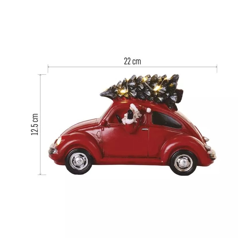 LED Ziemassvētku rotājums LED/3xAA, mašīna