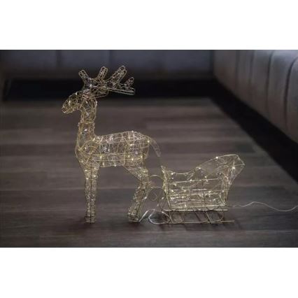 LED Ziemassvētku rotājums LED/3xAA silti balts