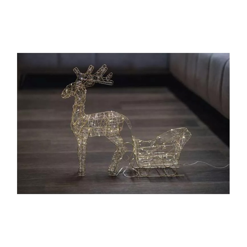 LED Ziemassvētku rotājums LED/3xAA silti balts