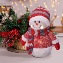 LED Ziemassvētku rotājums LED/3xAA sniegavīrs