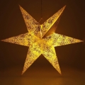 LED Ziemassvētku rotājums LED/3xAA zvaigzne, zelta