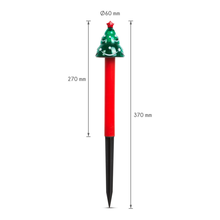 LED Ziemassvētku saules enerģijas lampa LED/1,2V IP44 egle