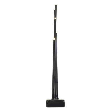 LED Ziemassvētku svečturis 6xLED/2xAA melns