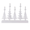 LED Ziemassvētku svečturis LED/2xAA balta