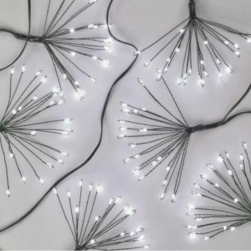 LED Ziemassvētku virtene 150xLED/5,35m auksti balta