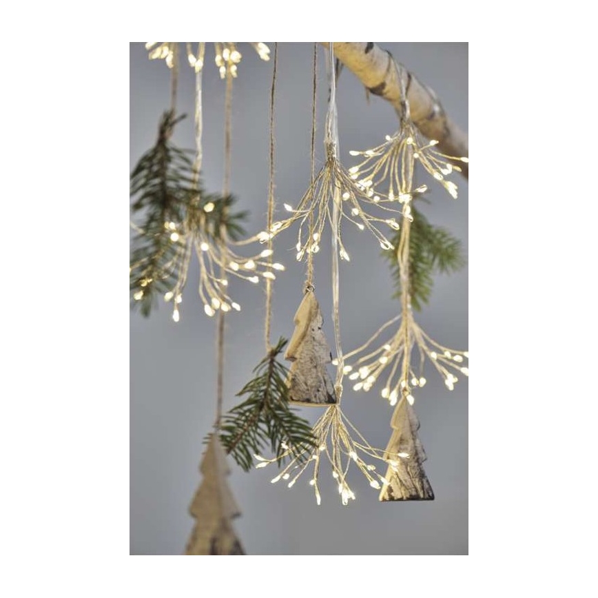 LED Ziemassvētku virtene 150xLED/5,35m silti balta