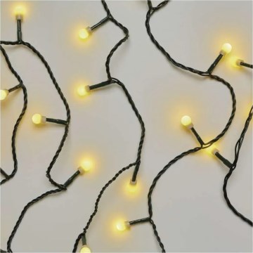 LED Ziemassvētku virtene 200 LED/8 funkcijas, 20 m, IP44, siltā baltā
