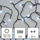 LED Ziemassvētku virtene 200xLED/11,5m vēsi balta