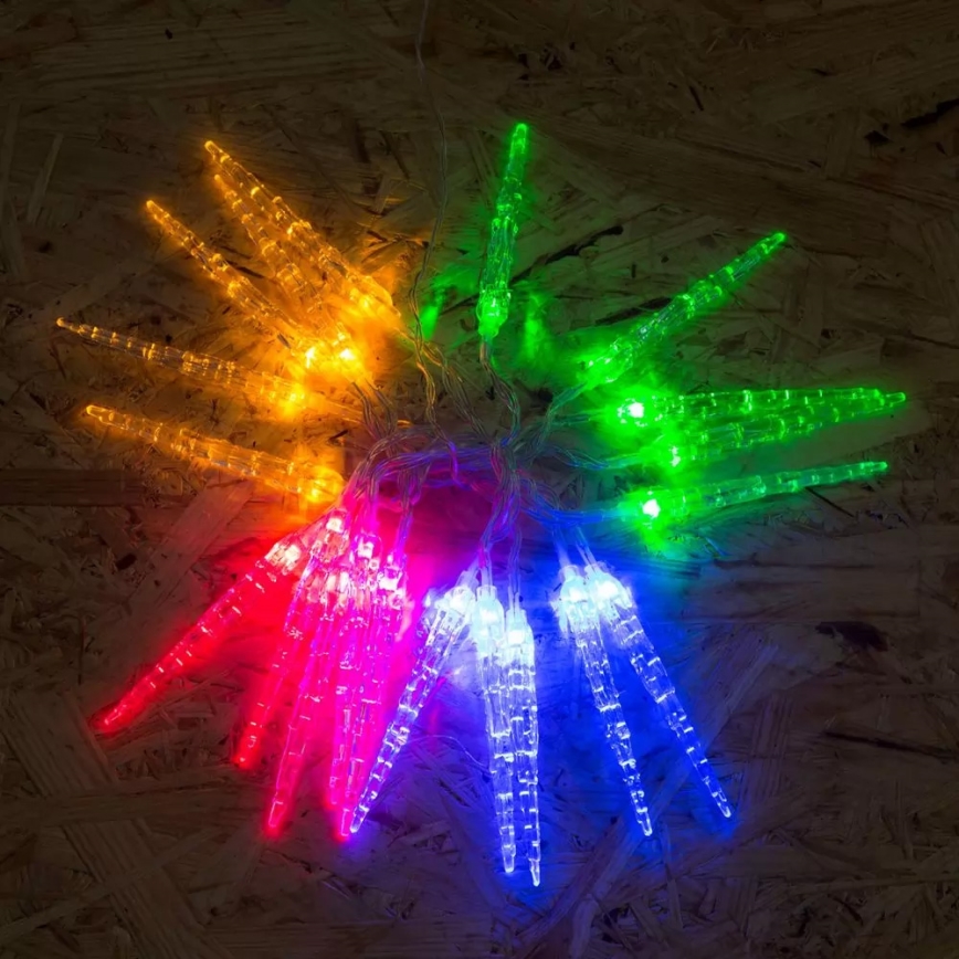 LED Ziemassvētku virtene 20xLED 2,25m daudzkrāsaina lastēka