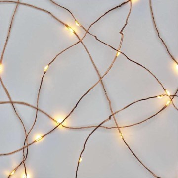 LED Ziemassvētku virtene 20xLED/2,4m silta balta