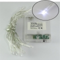 LED Ziemassvētku virtene 20xLED/2 funkcijas 2,4 m auksti balta