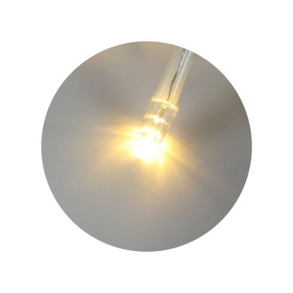 LED Ziemassvētku virtene 20xLED/2 funkcijas 2,4m siltā balta