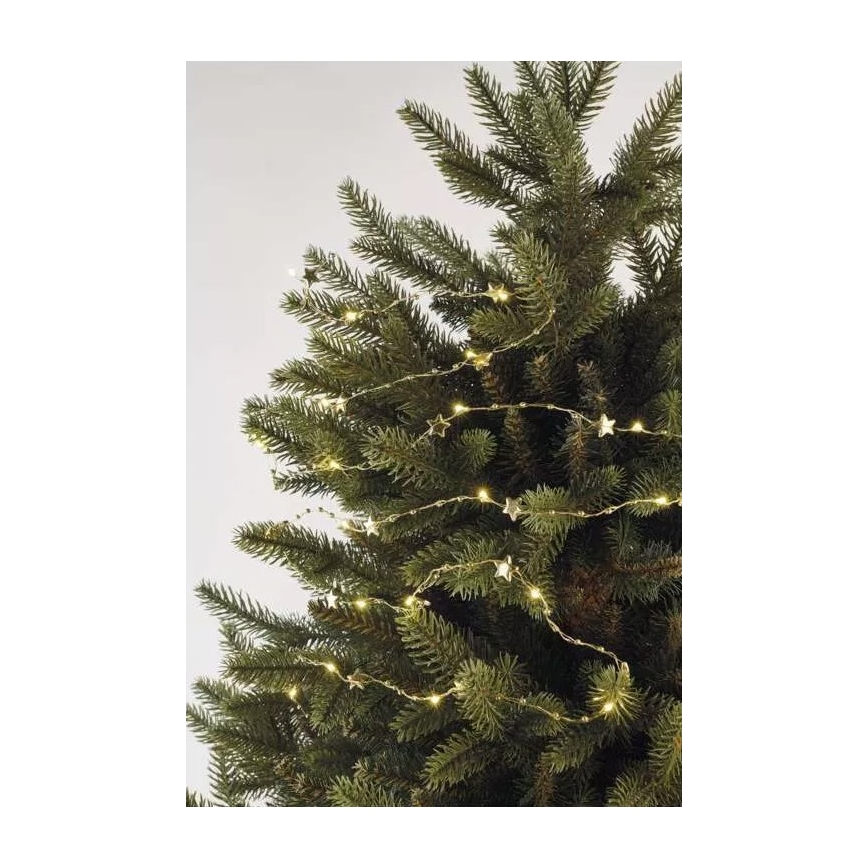 LED Ziemassvētku virtene 20xLED/2xAA 2,2 m silti balta