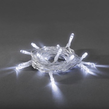 LED Ziemassvētku virtene 20xLED/2xAA 3,35m auksti balta
