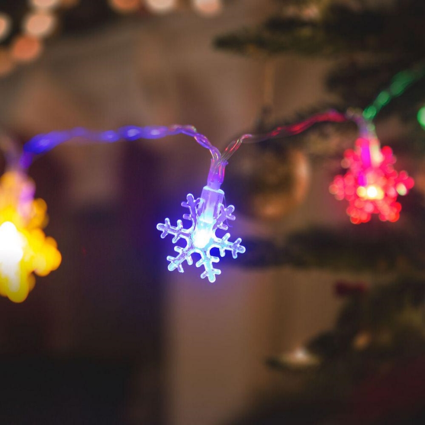 LED Ziemassvētku virtene 20xLED/3xAA 2,3m daudzkrāsaina