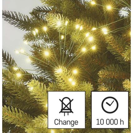 LED Ziemassvētku virtene 300xLED 5,2+3 m siltā balta