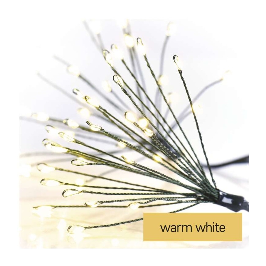 LED Ziemassvētku virtene 300xLED 5,2+3 m siltā balta
