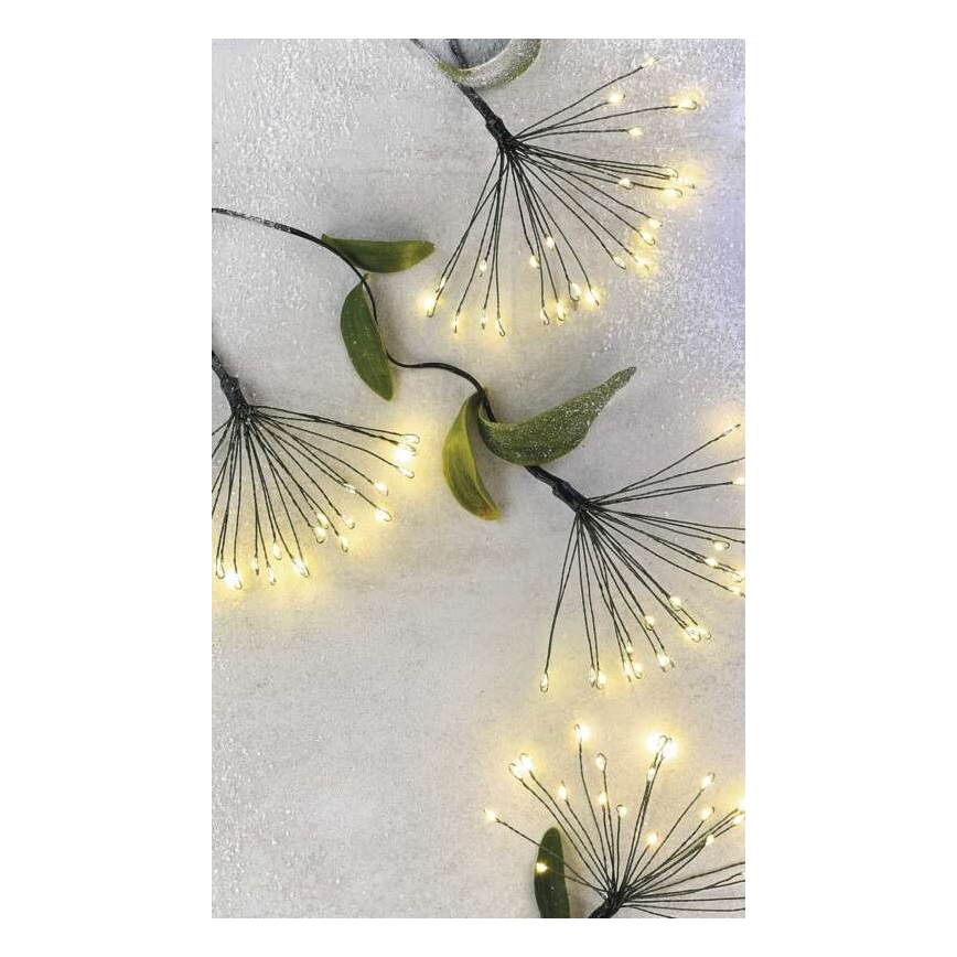 LED Ziemassvētku virtene 300xLED/8,2m silti balta