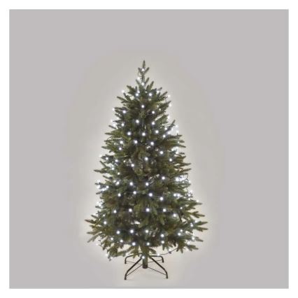 LED Ziemassvētku virtene 300xLED/8 funkcijas 35m auksti balta
