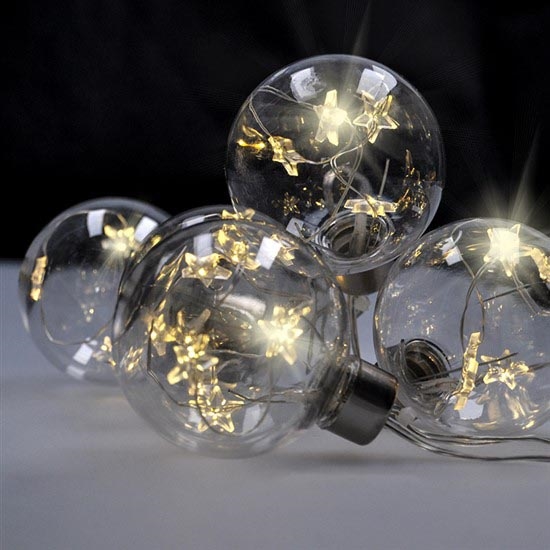 LED Ziemassvētku virtene 30xLED/3xAA 2,5m silti balta