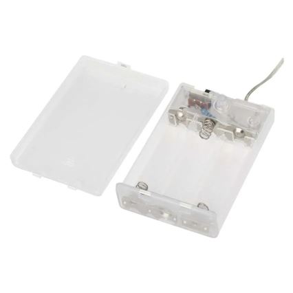 LED Ziemassvētku virtene 40xLED/3xAA 1,5 m silta balta