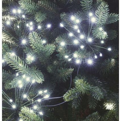 LED Ziemassvētku virtene 450xLED/11m vēsi balta