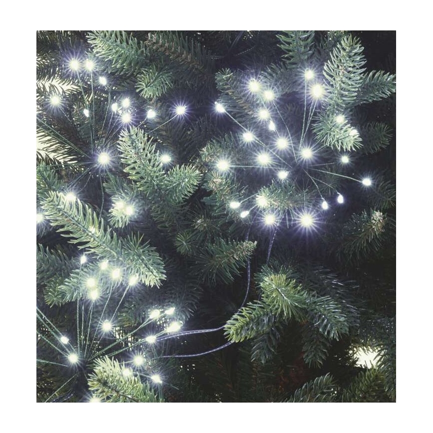 LED Ziemassvētku virtene 450xLED/11m vēsi balta