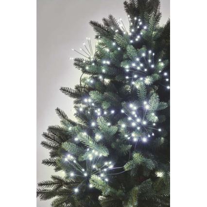 LED Ziemassvētku virtene 450xLED/11m vēsi balta