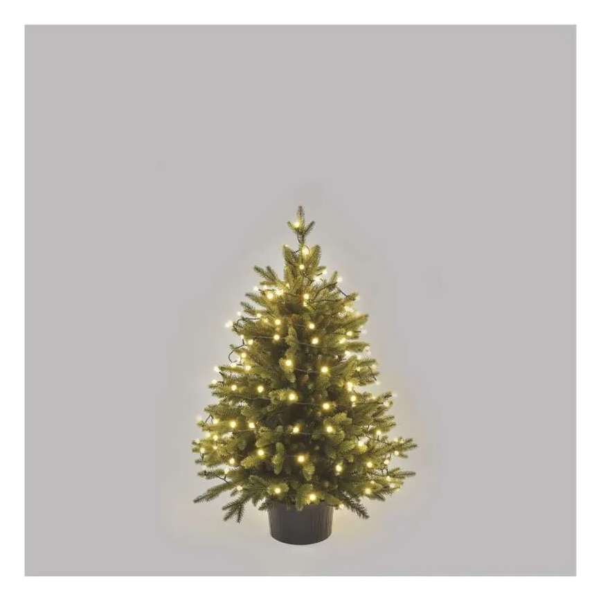 LED Ziemassvētku virtene 80 LED/230V/8 režīmi 13 m IP44 silti balta