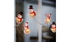 LED Ziemassvētku virtene ar piesūcekņiem 6xLED/2xAA 1,2m silti balta sniegavīrs