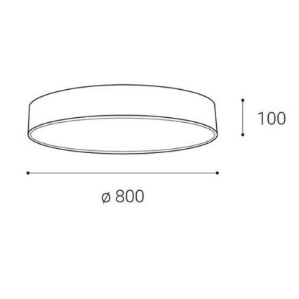 LED2 - LED Aptumšojama griestu lampa MONO LED/100W/230V 3000K/4000K balta