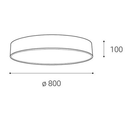 LED2 - LED Aptumšojama griestu lampa MONO LED/100W/230V 3000K/4000K melna