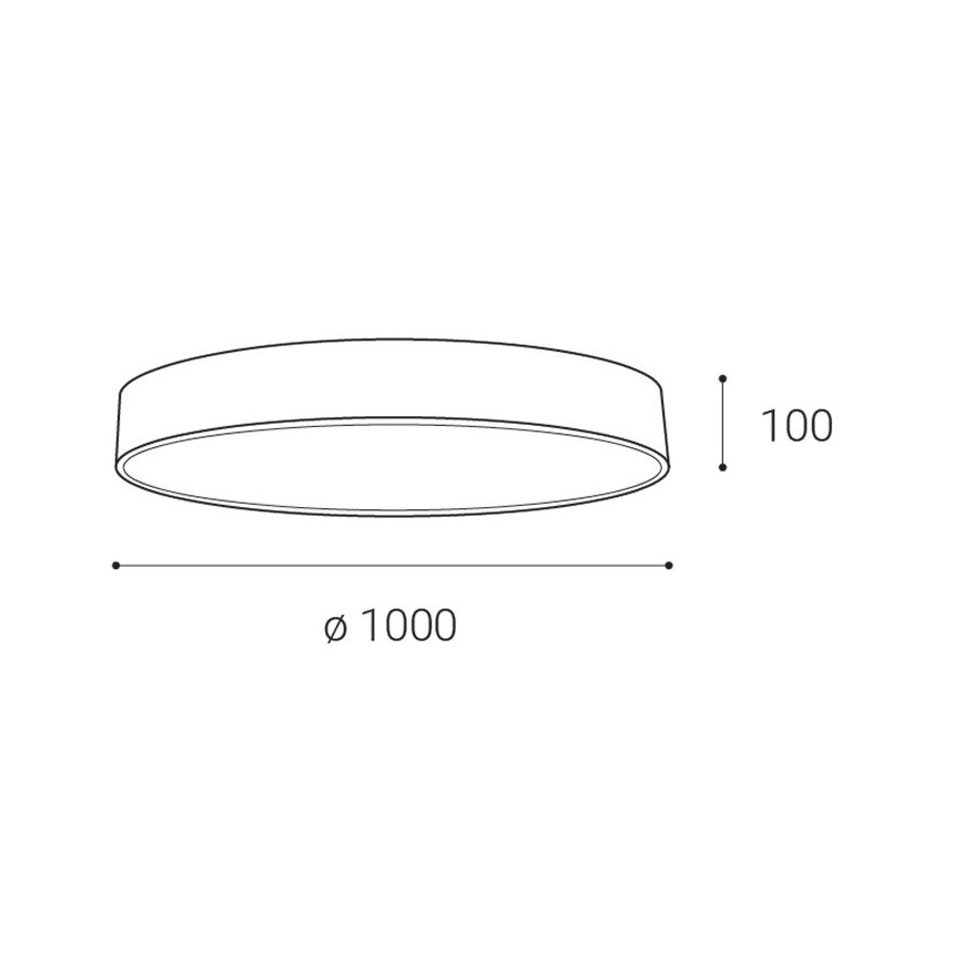 LED2 - LED Aptumšojama griestu lampa MONO LED/153W/230V 3000K/4000K melna