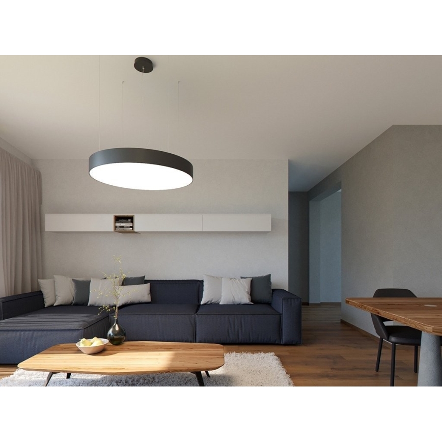 LED2 - LED Aptumšojama lustra ar auklu MONO LED/100W/230V 3000K/4000K, melna