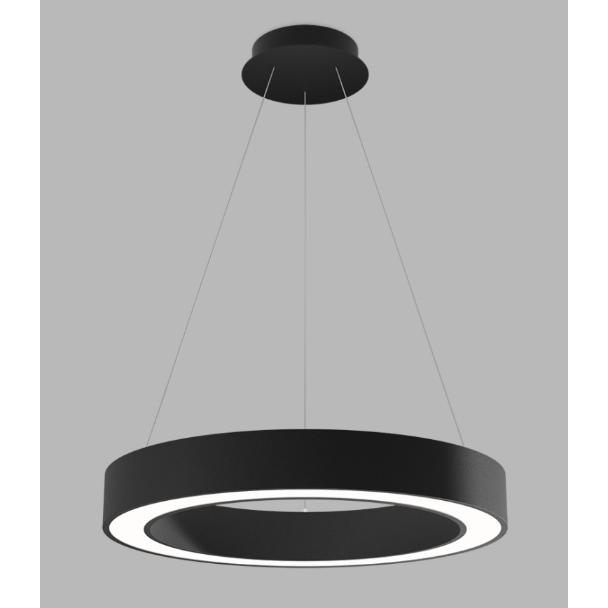LED2 - LED Aptumšojama lustra ar auklu SATURN LED/50W/230V 3000K/4000K, melna