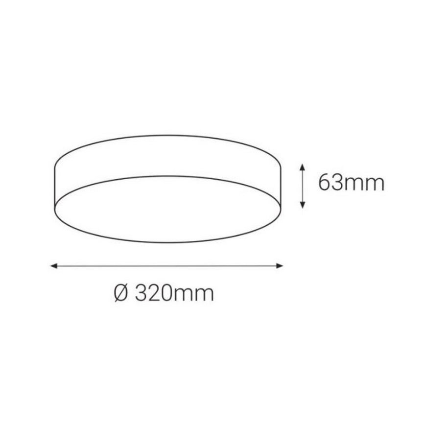 LED2 - LED Āra griestu gaismeklis ar sensoru DRUM LED/21W/230V IP65 3000K/4000K/6500K