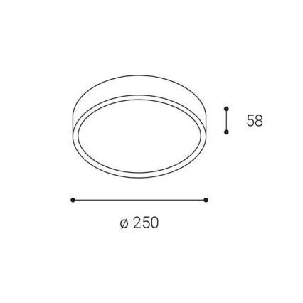 LED2 - LED Āra griestu gaismeklis MIRA LED/18W/230V IP65 balts