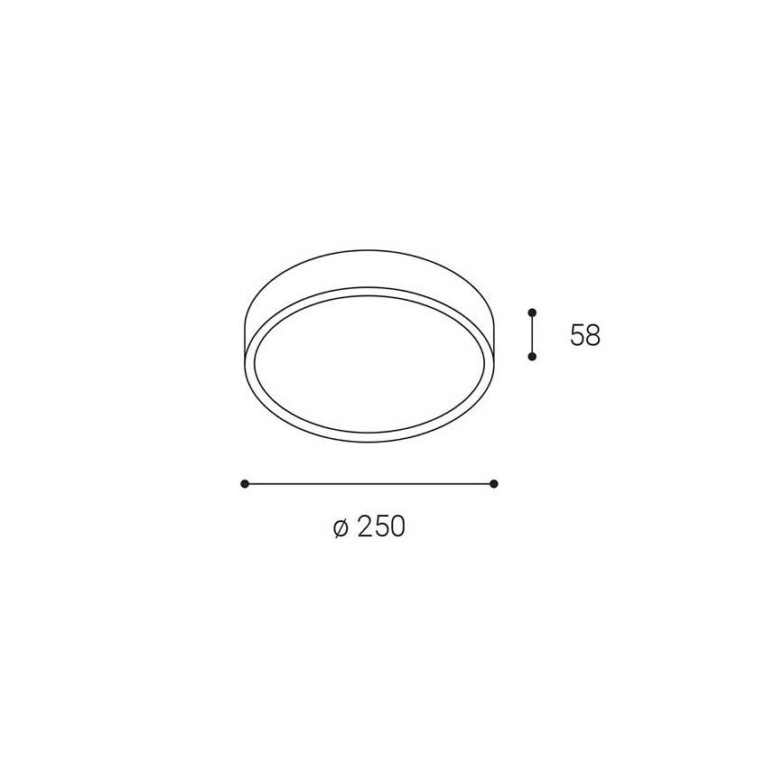 LED2 - LED Āra griestu gaismeklis MIRA LED/18W/230V IP65 balts