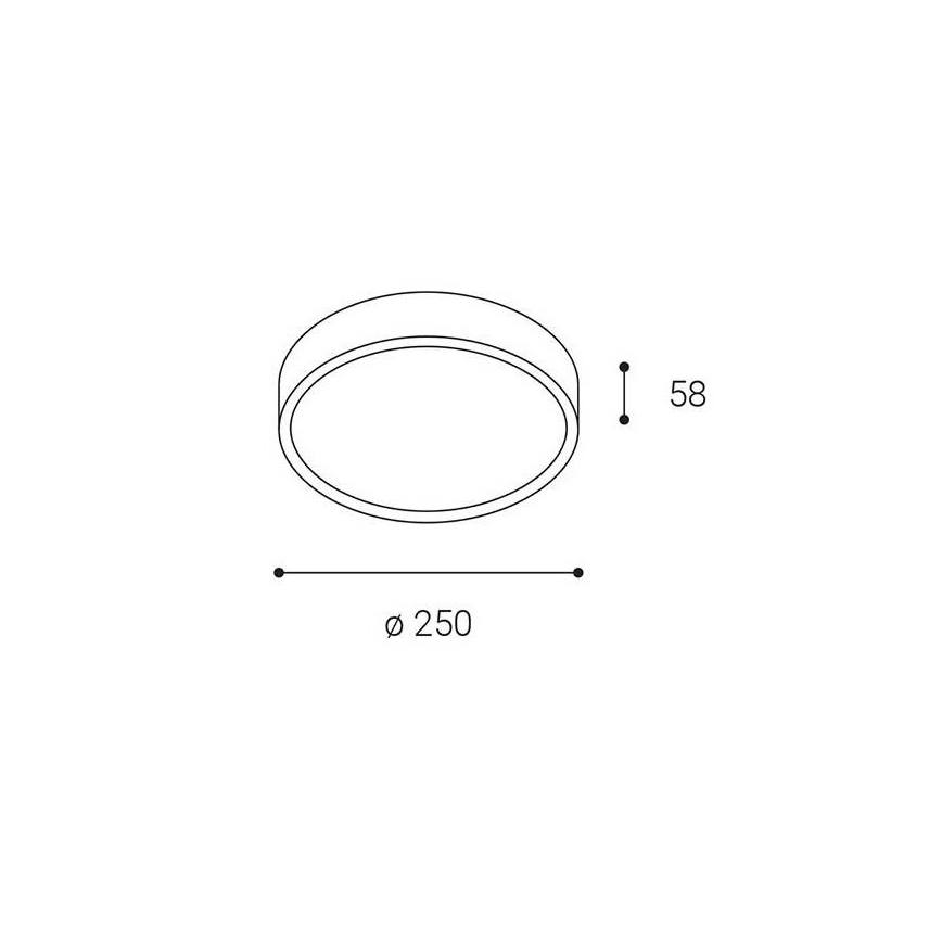 LED2 - LED Āra griestu gaismeklis MIRA LED/18W/230V IP65 melns
